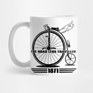 High wheel penny farthing bikepacking Mug